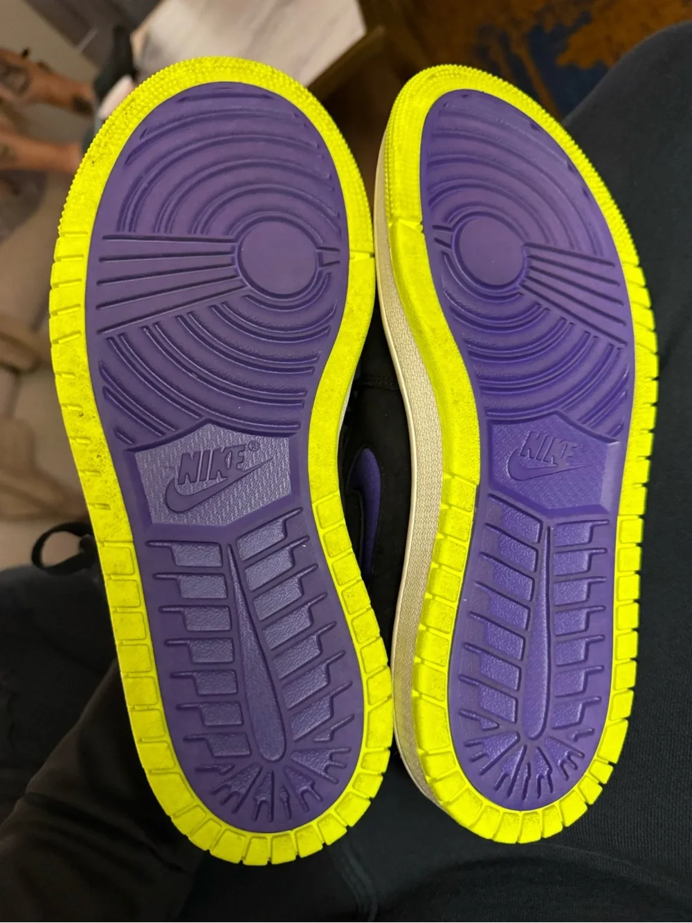 Jordan 1 Nike Zoom air purple lemon venom